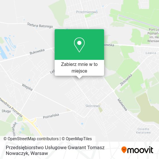 Mapa Przedsiębiorstwo Usługowe Gwarant Tomasz Nowaczyk