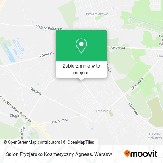 Mapa Salon Fryzjersko Kosmetyczny Agness