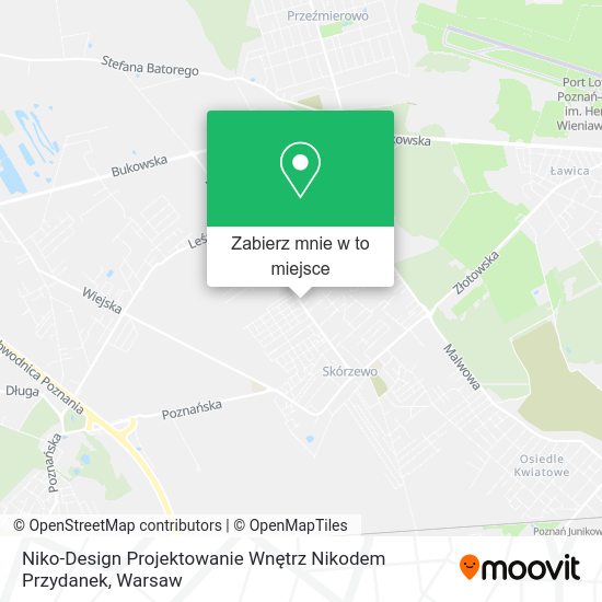 Mapa Niko-Design Projektowanie Wnętrz Nikodem Przydanek