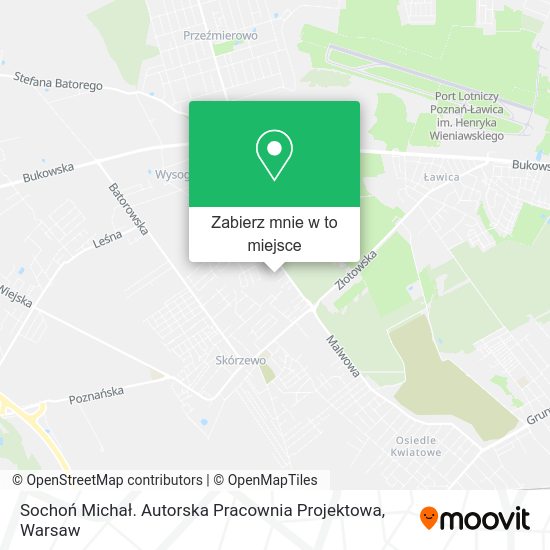 Mapa Sochoń Michał. Autorska Pracownia Projektowa