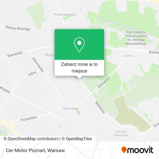 Mapa Cer Motor Poznań