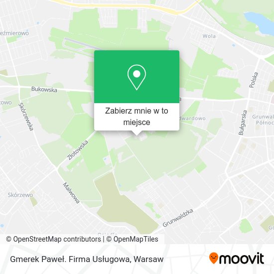 Mapa Gmerek Paweł. Firma Usługowa