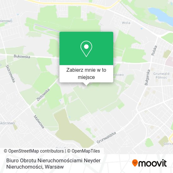 Mapa Biuro Obrotu Nieruchomościami Neyder Nieruchomości