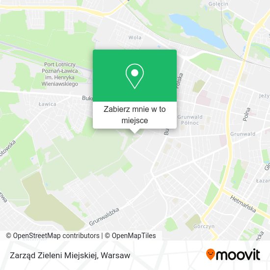 Mapa Zarząd Zieleni Miejskiej