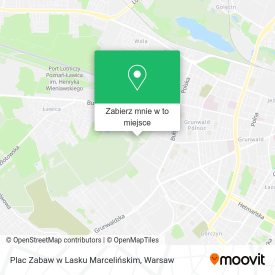 Mapa Plac Zabaw w Lasku Marcelińskim