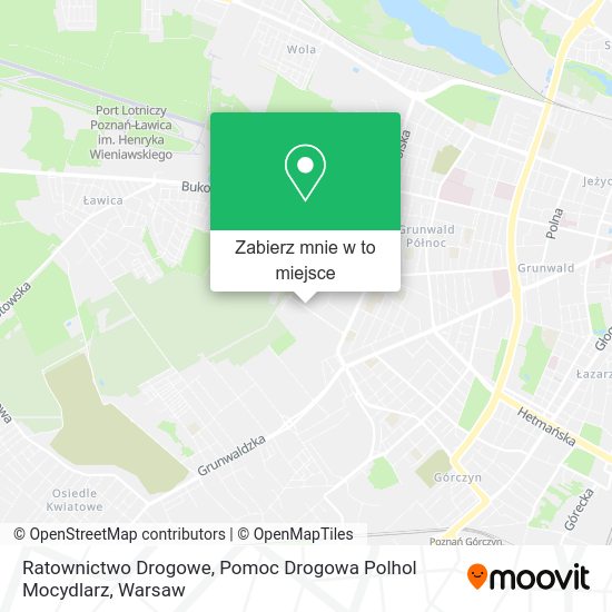 Mapa Ratownictwo Drogowe, Pomoc Drogowa Polhol Mocydlarz