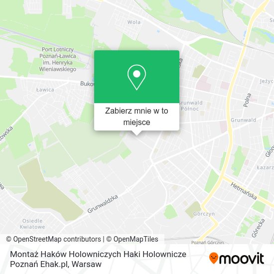 Mapa Montaż Haków Holowniczych Haki Holownicze Poznań Ehak.pl