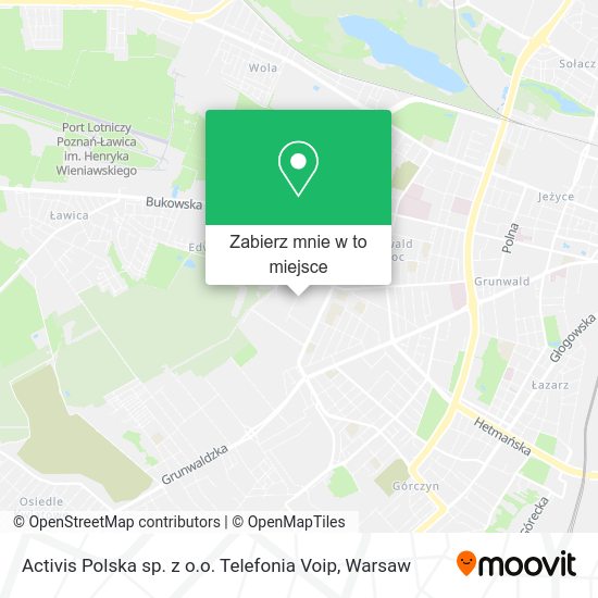 Mapa Activis Polska sp. z o.o. Telefonia Voip