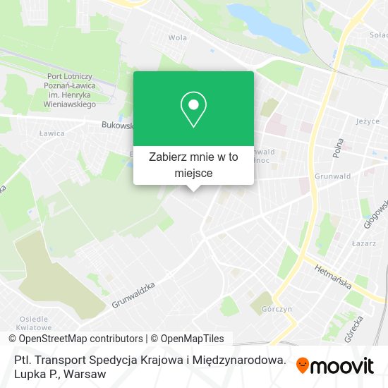 Mapa Ptl. Transport Spedycja Krajowa i Międzynarodowa. Lupka P.