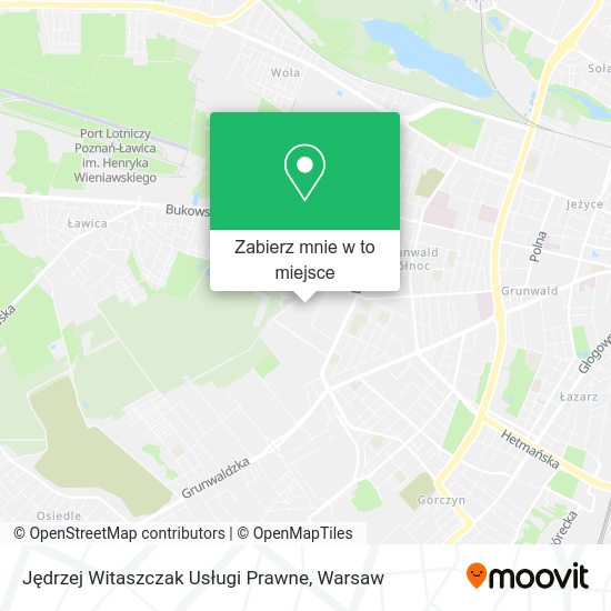 Mapa Jędrzej Witaszczak Usługi Prawne