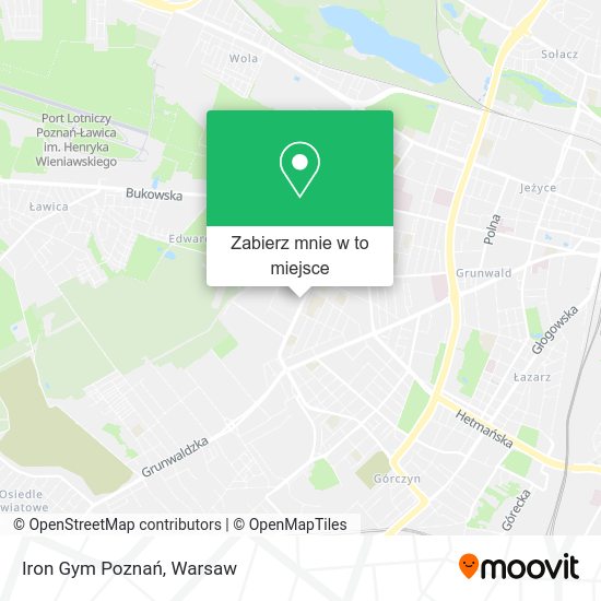 Mapa Iron Gym Poznań