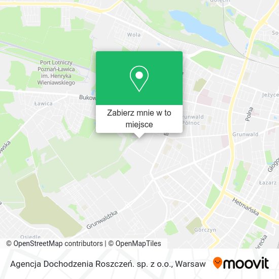 Mapa Agencja Dochodzenia Roszczeń. sp. z o.o.