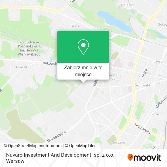 Mapa Nuvaro Investment And Development. sp. z o.o.