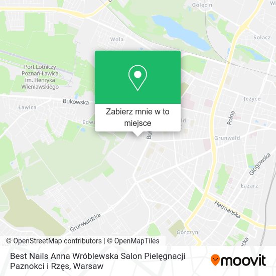 Mapa Best Nails Anna Wróblewska Salon Pielęgnacji Paznokci i Rzęs