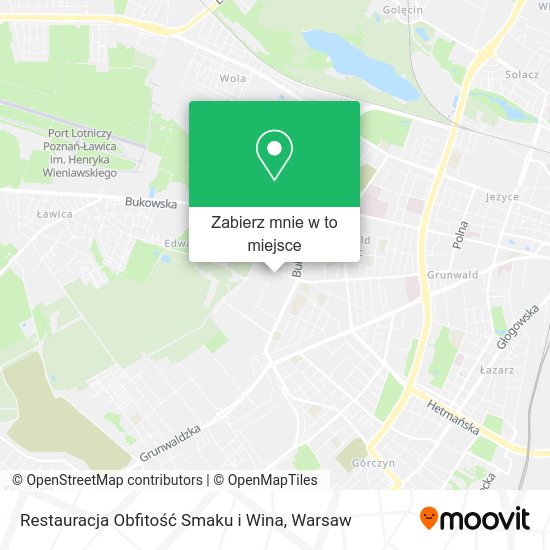 Mapa Restauracja Obfitość Smaku i Wina