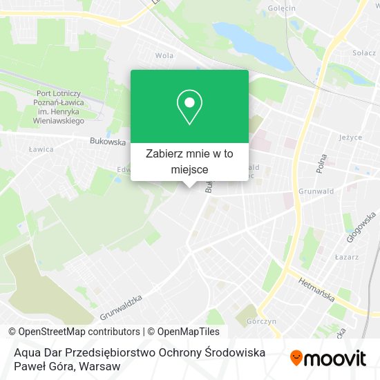 Mapa Aqua Dar Przedsiębiorstwo Ochrony Środowiska Paweł Góra