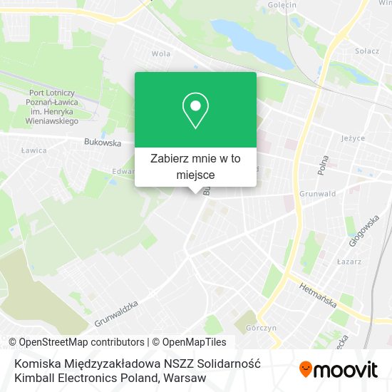 Mapa Komiska Międzyzakładowa NSZZ Solidarność Kimball Electronics Poland