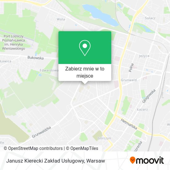 Mapa Janusz Kierecki Zakład Usługowy