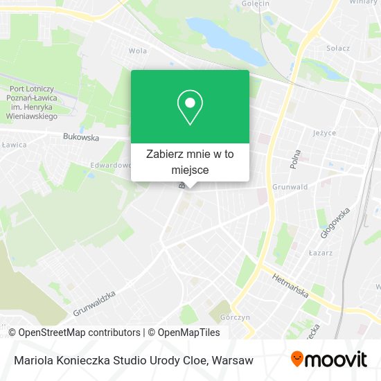 Mapa Mariola Konieczka Studio Urody Cloe