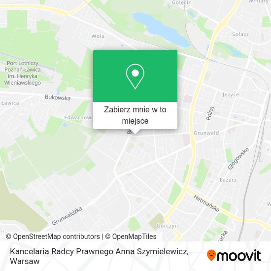 Mapa Kancelaria Radcy Prawnego Anna Szymielewicz