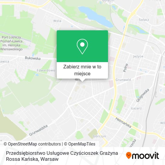 Mapa Przedsiębiorstwo Usługowe Czyścioszek Grażyna Rossa Kańska