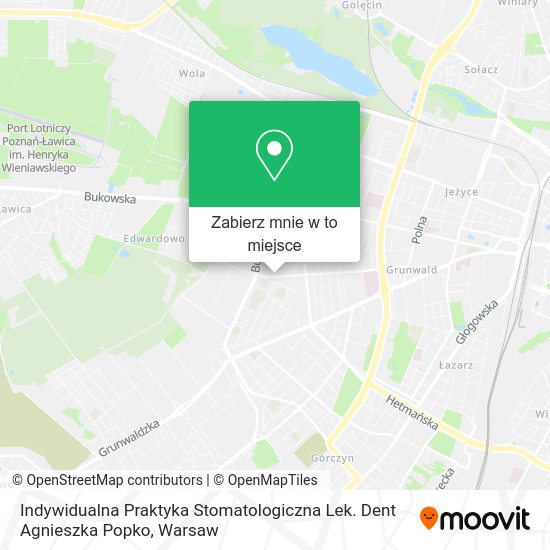 Mapa Indywidualna Praktyka Stomatologiczna Lek. Dent Agnieszka Popko