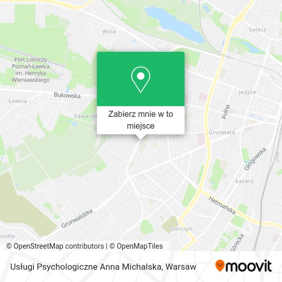 Mapa Usługi Psychologiczne Anna Michalska