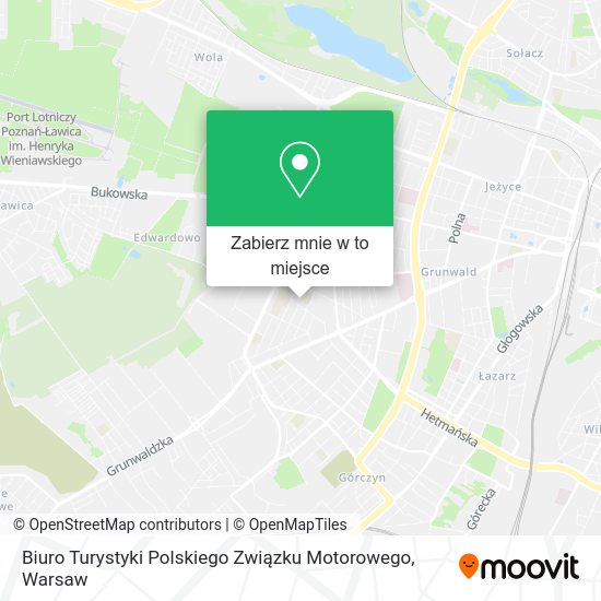 Mapa Biuro Turystyki Polskiego Związku Motorowego