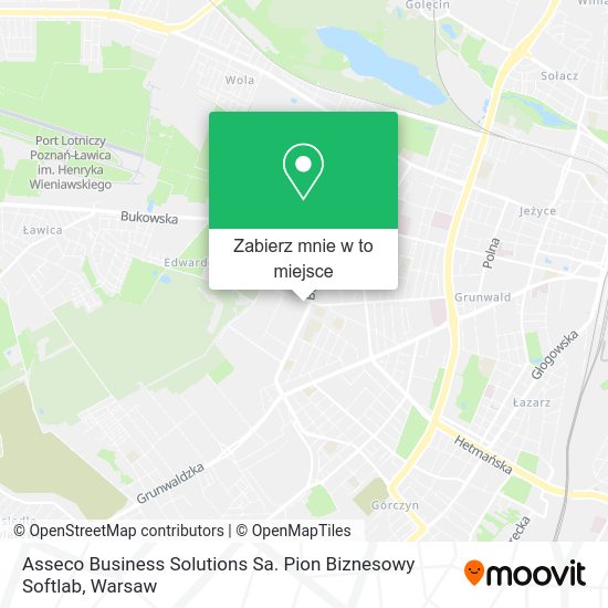 Mapa Asseco Business Solutions Sa. Pion Biznesowy Softlab