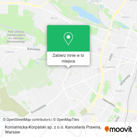 Mapa Komarnicka-Korpalski sp. z o.o. Kancelaria Prawna