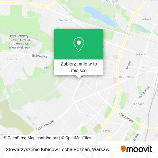 Mapa Stowarzyszenie Kibiców Lecha Poznań