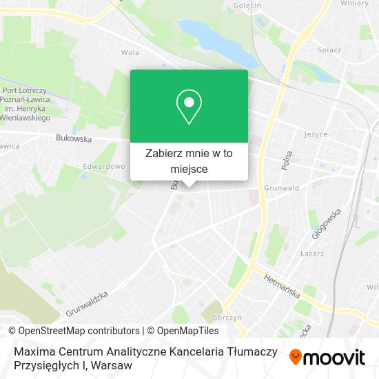 Mapa Maxima Centrum Analityczne Kancelaria Tłumaczy Przysięgłych I