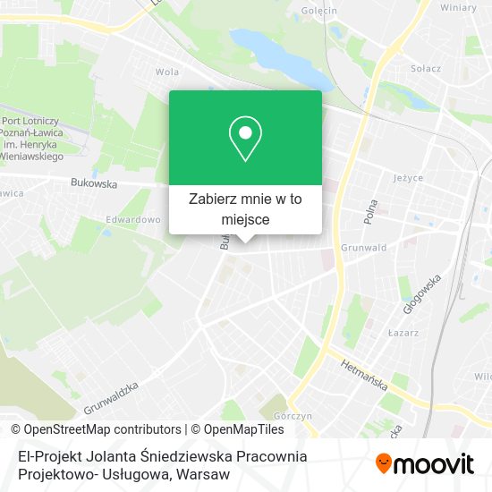 Mapa El-Projekt Jolanta Śniedziewska Pracownia Projektowo- Usługowa