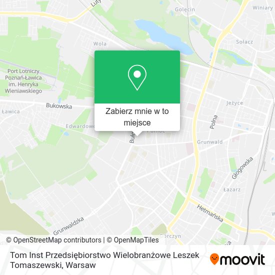 Mapa Tom Inst Przedsiębiorstwo Wielobranżowe Leszek Tomaszewski