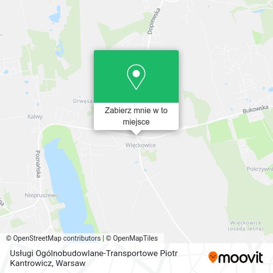 Mapa Usługi Ogólnobudowlane-Transportowe Piotr Kantrowicz