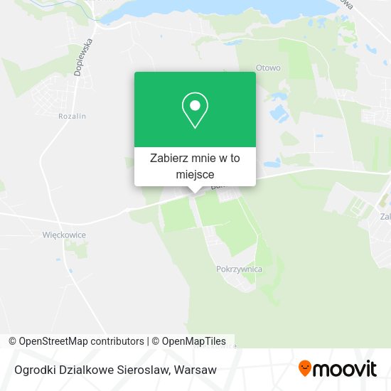 Mapa Ogrodki Dzialkowe Sieroslaw