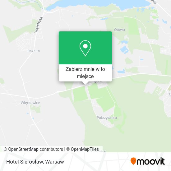 Mapa Hotel Sierosław