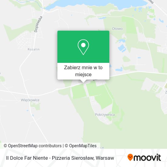 Mapa Il Dolce Far Niente - Pizzeria Sierosław