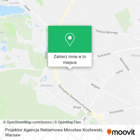 Mapa Projektor Agencja Reklamowa Mirosław Kozłowski