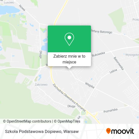 Mapa Szkoła Podstawowa Dopiewo