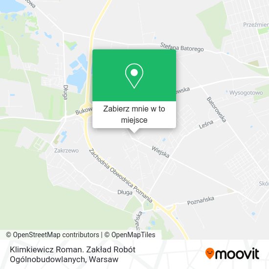 Mapa Klimkiewicz Roman. Zakład Robót Ogólnobudowlanych