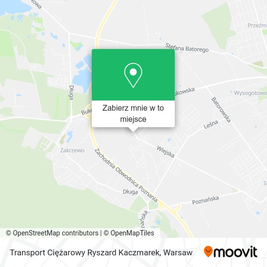 Mapa Transport Ciężarowy Ryszard Kaczmarek