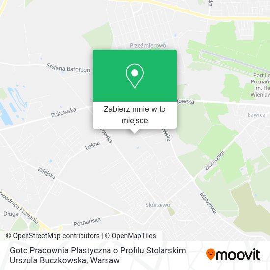 Mapa Goto Pracownia Plastyczna o Profilu Stolarskim Urszula Buczkowska