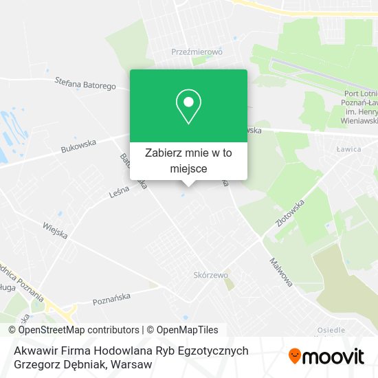 Mapa Akwawir Firma Hodowlana Ryb Egzotycznych Grzegorz Dębniak