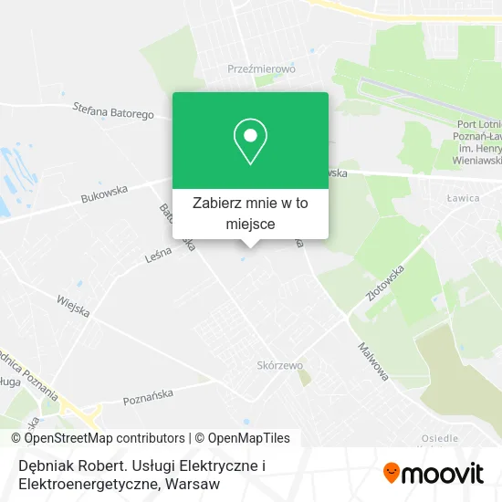 Mapa Dębniak Robert. Usługi Elektryczne i Elektroenergetyczne