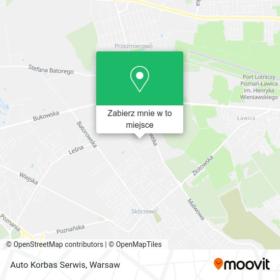 Mapa Auto Korbas Serwis