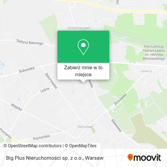 Mapa Big Plus Nieruchomości sp. z o.o.