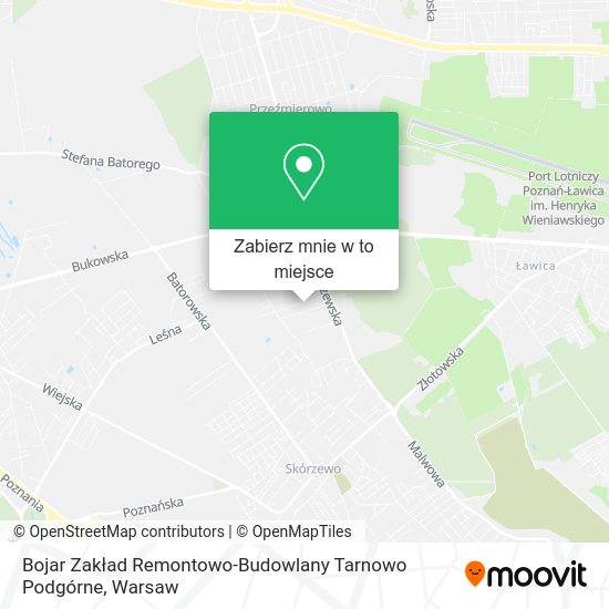 Mapa Bojar Zakład Remontowo-Budowlany Tarnowo Podgórne