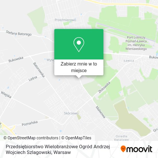 Mapa Przedsiębiorstwo Wielobranżowe Ogród Andrzej Wojciech Szlagowski