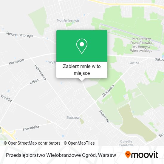 Mapa Przedsiębiorstwo Wielobranżowe Ogród